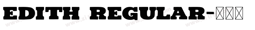 edith regular字体转换